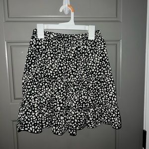 Black and white skirt